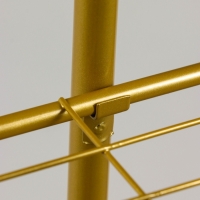 Подставка для цветов Greengo, 7 полок, 43 &times; 22 &times; 126 см, напольная, металл, цвет золотой