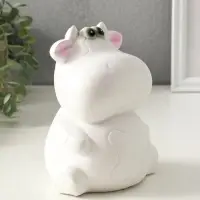 Копилка "Корова" 19 см, белая