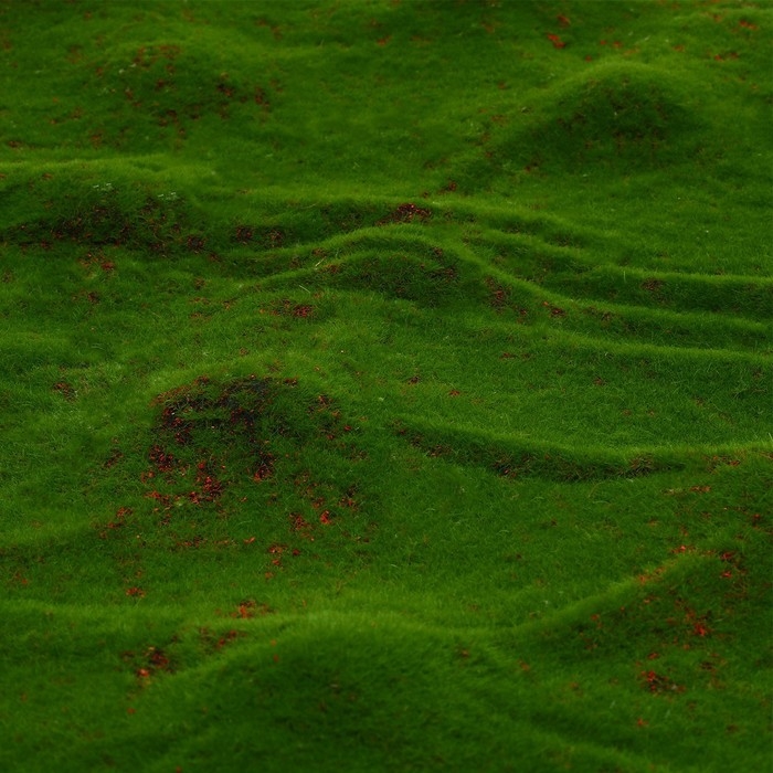 Мох искусственный, декоративный, полотно 1 &times; 1 м, рельефный, камни, Greengo