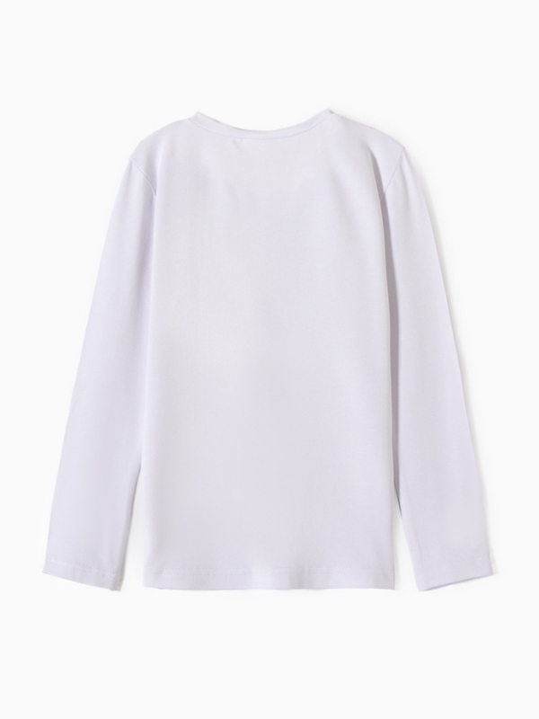 Лонгслив для девочки MINAKU, цвет белый, рост 146 см Лонгслив для девочки MINAKU, цвет белый, рост 146 см