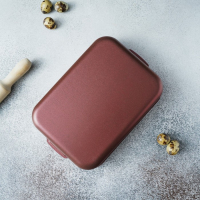 Противень Доляна Promo, 19&times;25 см, h=5,5 см, антипригарное покрытие, цвет бордовый