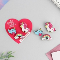 Набор парных значков &laquo;Ты чудо&raquo;, 3 шт., 9,5 х 8,7 см