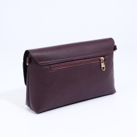 Сумка-клатч на магните, длинный ремень, цвет фиолетовый Сумка-клатч на магните, длинный ремень, цвет фиолетовый