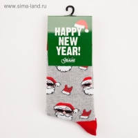 Носки женские, цвет светло-серый меланж, размер 23-25