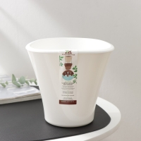 Кашпо для цветов со вставкой &laquo;Лагуна&raquo;, 1,5 л, d=16 см, h=15 см, белое