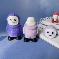 Точилка 2 отверстия с контейнером "Космонавт", с ластиком, МИКС Точилка 2 отверстия с контейнером "Космонавт", с ластиком, МИКС