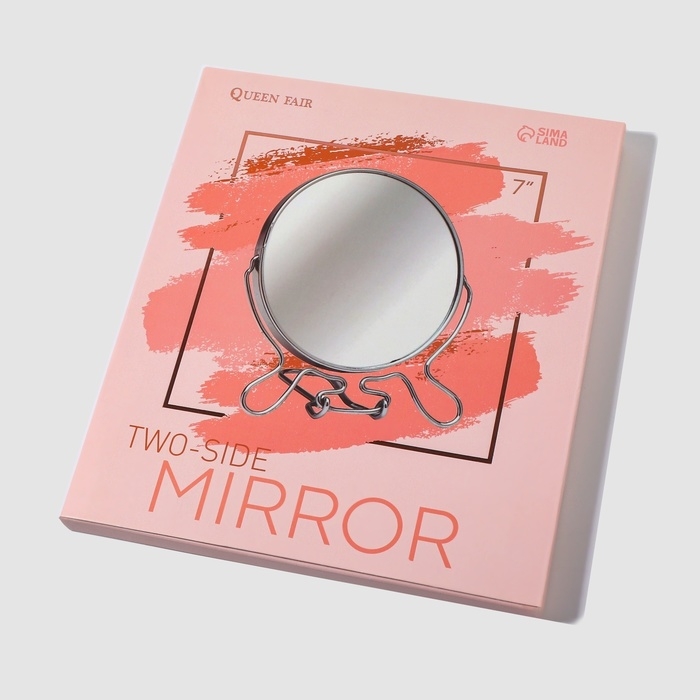 Зеркало настольное - подвесное «Круг», двустороннее, с увеличением, d зеркальной поверхности 16,2 см, цвет МИКС Зеркало настольное - подвесное «Круг», двустороннее, с увеличением, d зеркальной поверхности 16,2 см, цвет МИКС