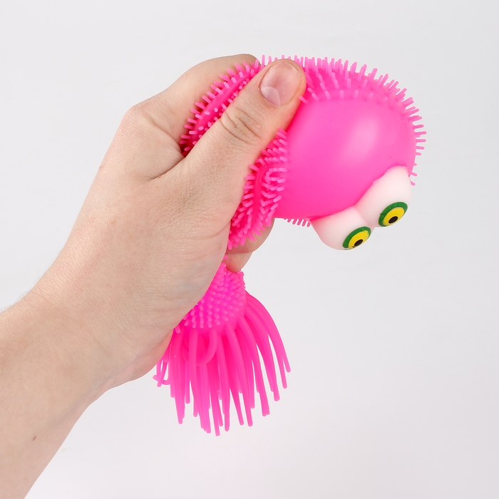 Мяч детский резиновый ёжка световой &laquo;Светись&raquo;, цвета МИКС , в шоубоксе