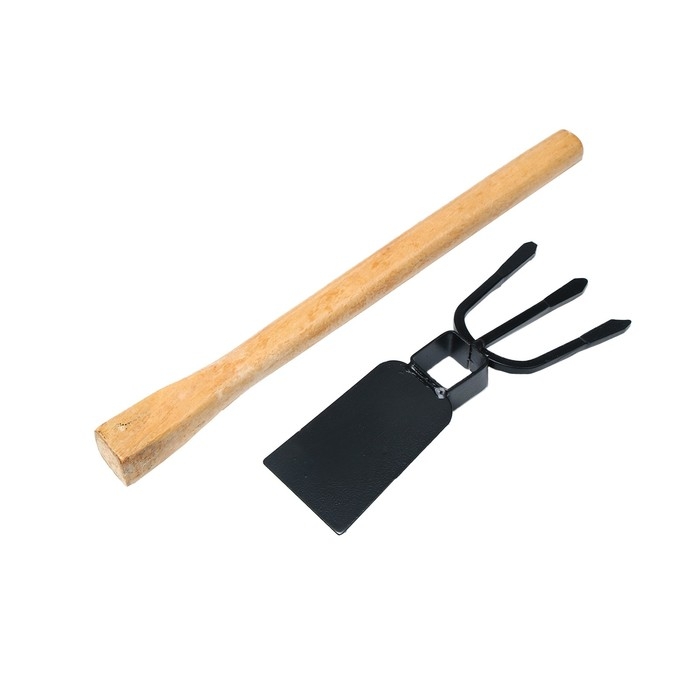 Мотыжка комбинированная, длина 35 см, деревянная ручка , Greengo Мотыжка комбинированная, длина 35 см, деревянная ручка , Greengo