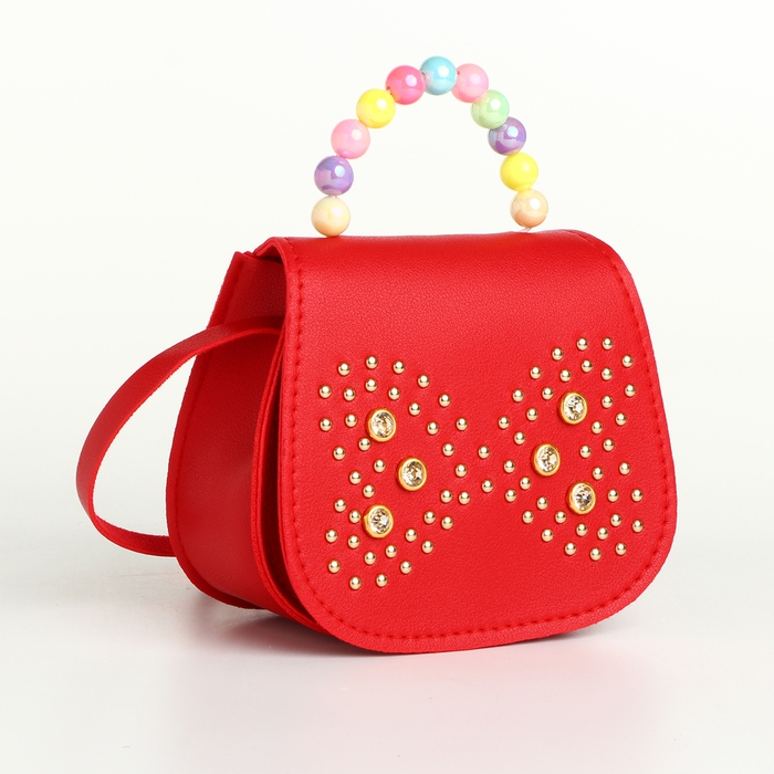 Сумка детская для девочки на клапане &laquo;Выбражулька&raquo;, цвет красный