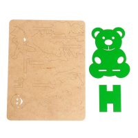 Настольная игра из дерева.Театр теней с подставкой под телефон &laquo;Колобок&raquo;