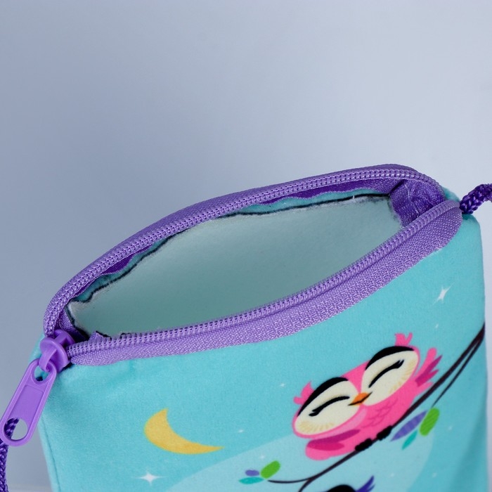 Сумка детская плюшевая Сумка детская плюшевая "Совушки" плоская