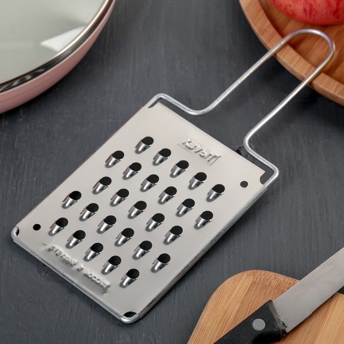 Тёрка плоская с контейнером &laquo;Овощная&raquo;, цвет МИКС