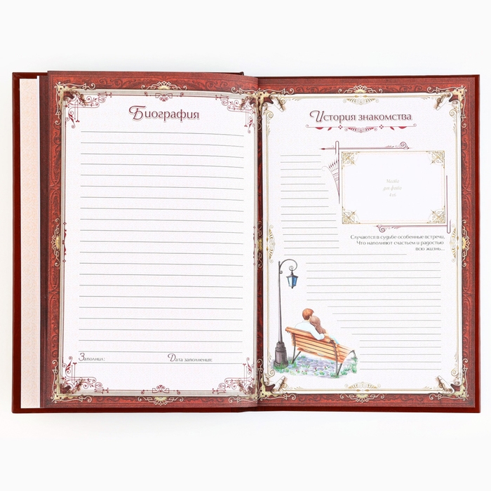 Родословная книга с новогодним пояском &laquo;Новый год: Каждый день&raquo;, 16,5 х 24 см.