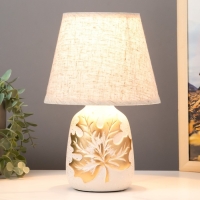 Настольная лампа 16536/1WT E14 40Вт бело-золотой 17,5х17,5х26,5 см Настольная лампа 16536/1WT E14 40Вт бело-золотой 17,5х17,5х26,5 см