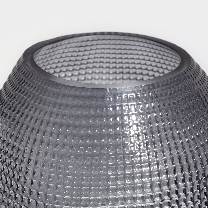 Ваза для цветов &laquo;Крокус&raquo; из прозрачного черного стекла 30 х 20 х 20 см