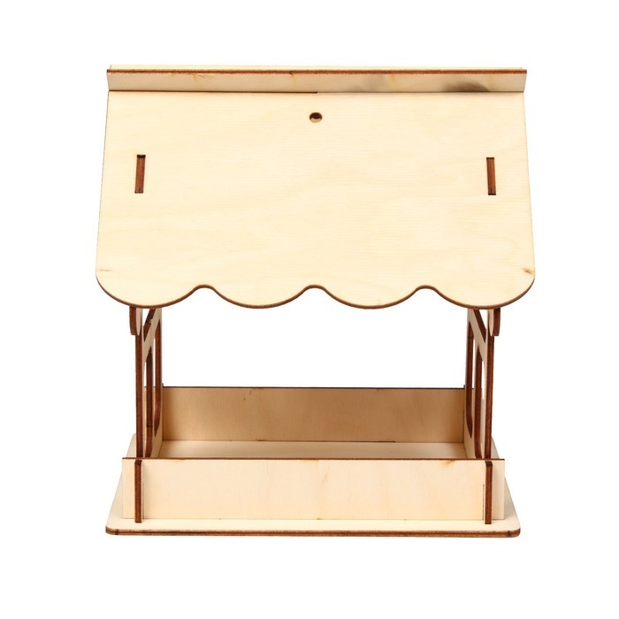 Деревянная кормушка-конструктор для птиц &laquo;Домик&raquo; своими руками, 12 &times; 17.5 &times; 14.5 см, Greengo