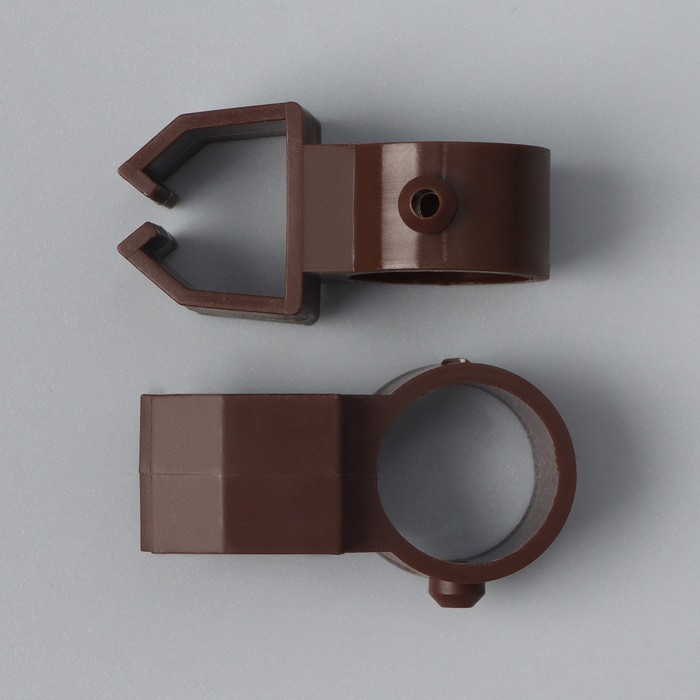 Карниз двухрядный, ширина 140 см, d=28 мм, пластиковые элементы, цвет орех