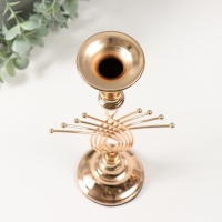 Подсвечник металл на 1 свечу "Золотое сечение" d=2-6 см 8х8х27 см