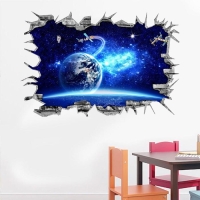 Наклейка 3Д интерьерная Космос 90*60см Наклейка 3Д интерьерная Космос 90*60см