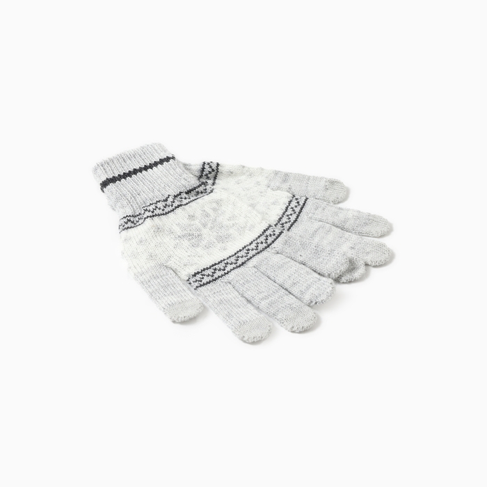 Перчатки сенсорные, цвет серый, р-р 18 Перчатки сенсорные, цвет серый, р-р 18