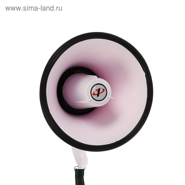 Мегафон ручной LuazON Rad-25, 25 Вт, дальность до 400 м, запись 10 сек, сирена, бело-красный