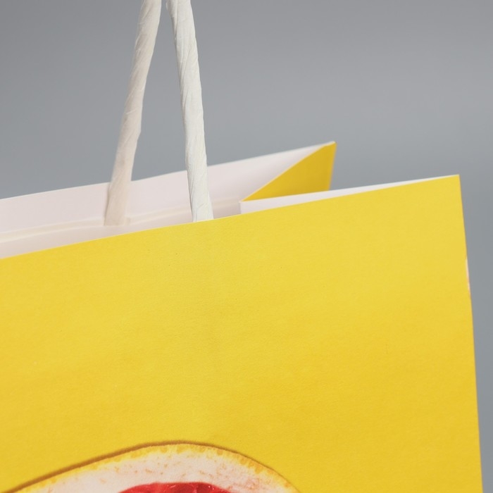 Пакет подарочный крафтовый, упаковка, &laquo;Сладость&raquo;, 22 х 22 х 11 см