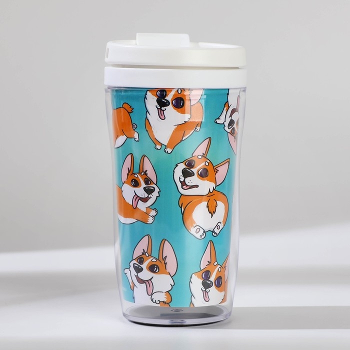 Подарочный набор: ежедневник А6 80 листов и термостакан 250 мл &laquo;У меня лапки&raquo;