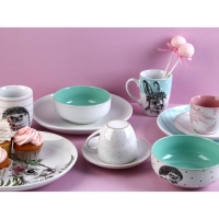 Тарелка керамическая &laquo;Зайка&raquo;, 25.5 см, цвет медный