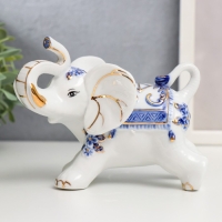 Сувенир керамика "Слоны с синей росписью" набор 7 шт h= 11 см 31,5х23,5 см Сувенир керамика "Слоны с синей росписью" набор 7 шт h= 11 см 31,5х23,5 см