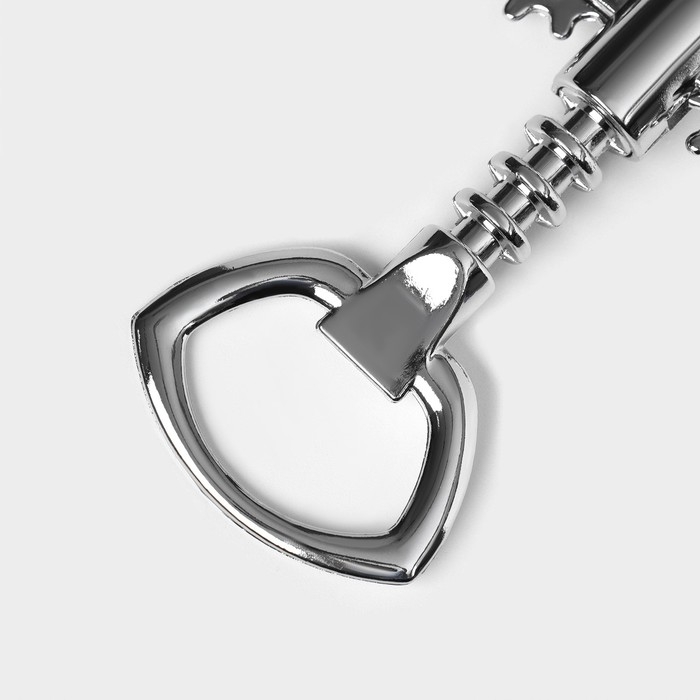 Штопор Доляна «Мастер», 16 см, цвет серебряный Штопор Доляна «Мастер», 16 см, цвет серебряный