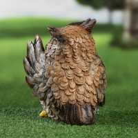 Садовая фигура "Сова подмигивает" 16х16х20см Садовая фигура "Сова подмигивает" 16х16х20см