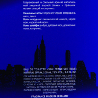 Туалетная вода мужская RM San Francisco Blue, 100 мл