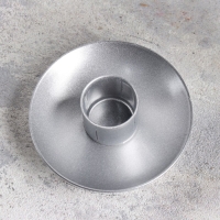 Подсвечник "Лотос 2H" металл на одну свечу, 7,5х2,5 см, серебро Подсвечник "Лотос 2H" металл на одну свечу, 7,5х2,5 см, серебро