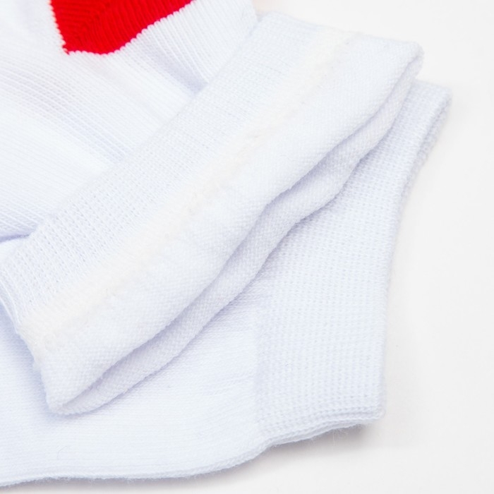 Носки женские &laquo;Олень&raquo; цвет белый/красный, размер 23-25