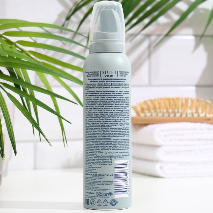 Пенка для укладки Sujet сильная фиксация, 160 мл