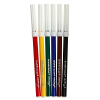 Фломастеры 6 цветов, ErichKrause Easy Washable, блистер, суперсмываемые, ультраяркие цвета, МИКС Фломастеры 6 цветов, ErichKrause Easy Washable, блистер, суперсмываемые, ультраяркие цвета, МИКС