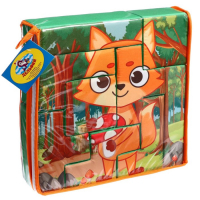 Мягкий развивающий пазл &laquo;Лисичка&raquo;, 9 элементов