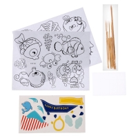 Набор для творчества: изготовление топперов, раскраска-наклейки &laquo;Море&raquo;