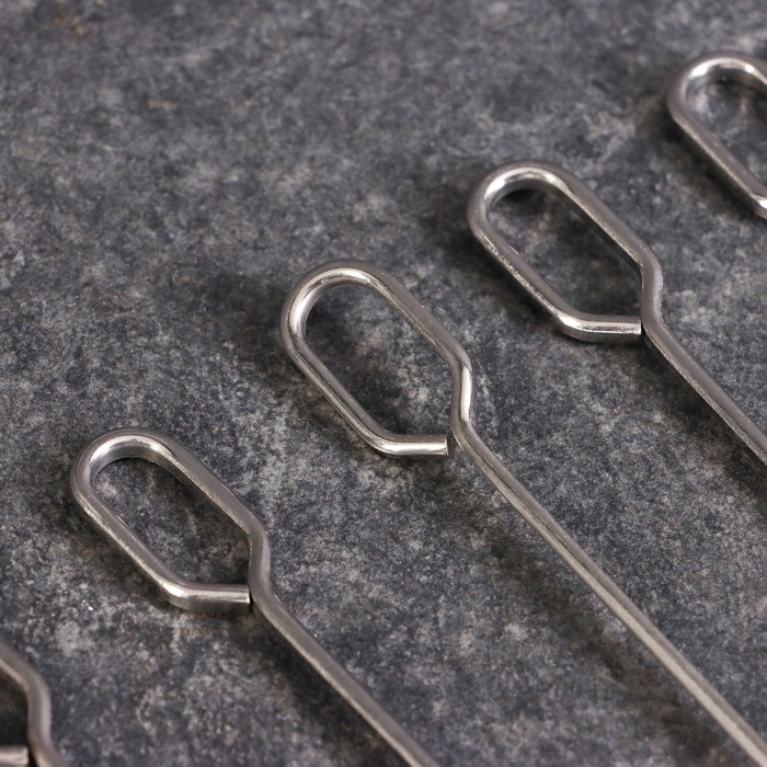 Набор шпажек для шашлыка, металлические, 12 шт, 45 см