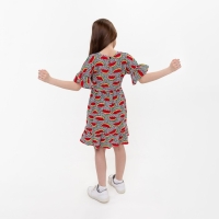 Платье для девочки, цвет серый, рост 104 см Платье для девочки, цвет серый, рост 104 см