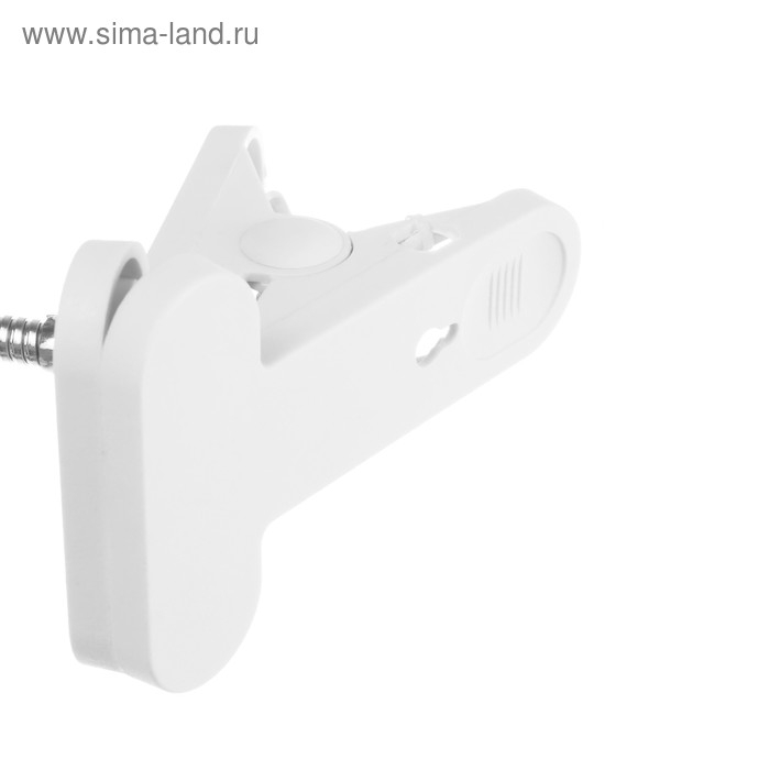 Светильник на прищепке Ecola base, Е27, 220В, 300 мм, выключатель, гибкий, белый