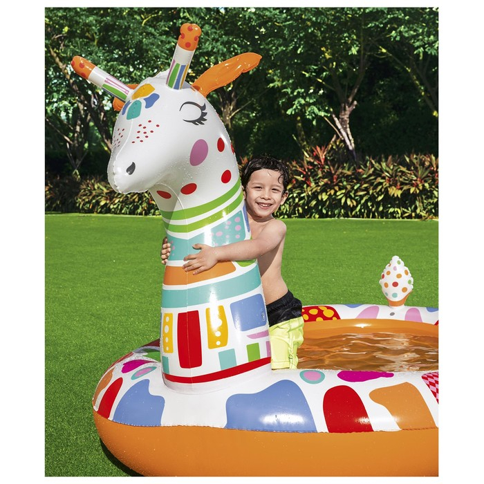 Игровой бассейн «Жираф», с брызгалкой, 266 x 157 x 127 см, 53089 Bestway Игровой бассейн «Жираф», с брызгалкой, 266 x 157 x 127 см, 53089 Bestway