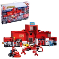 Конструктор &laquo;Гоночный бокс&raquo;, 2 в 1, 557 деталей