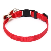 Ошейник кошачий "Бантик" со стразами, 30 х 1 см, красный Ошейник кошачий "Бантик" со стразами, 30 х 1 см, красный