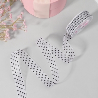 Лента капроновая &laquo;Горох&raquo;, 25 мм, 23 &plusmn; 1 м, цвет белый