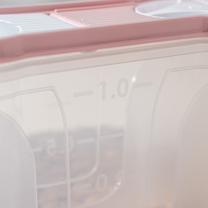 Набор банок &laquo;Стайл&raquo;, 3 шт: 1,3 л; 2,2 л; 4 л, прозрачный, крышки микс