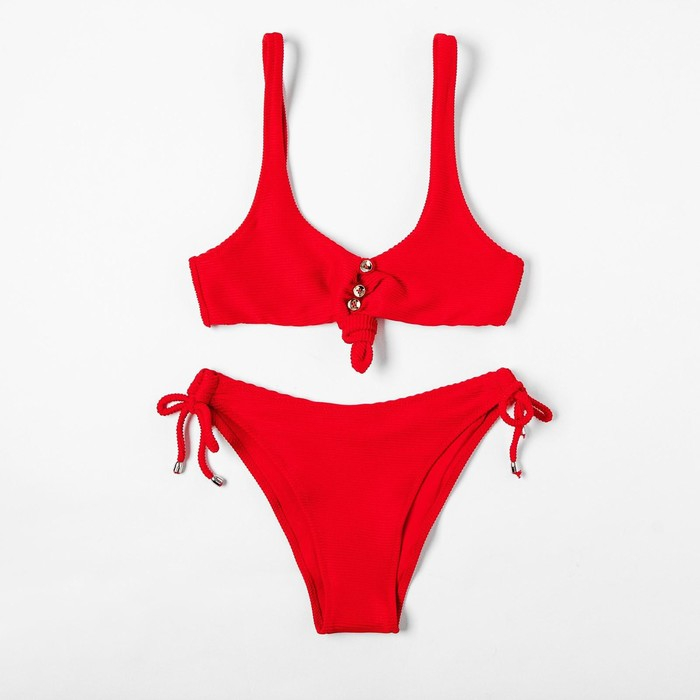 Купальник женский раздельный MINAKU Купальник женский раздельный MINAKU "JOY" цвет красный размер 48