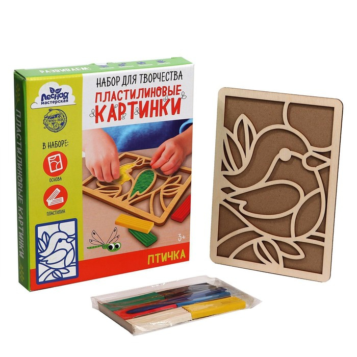 Пластилиновые картинки &laquo;Птичка&raquo;