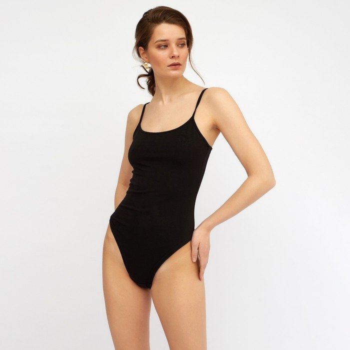 Боди женское MINAKU: Basic line цвет черный, размер 42 Боди женское MINAKU: Basic line цвет черный, размер 42